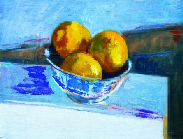 Bowl with citrons
